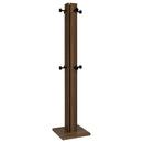 Rikkie Engineered Wood Coat Rack Walnut