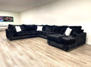 9900 Black - 4PC Oversized Sectional