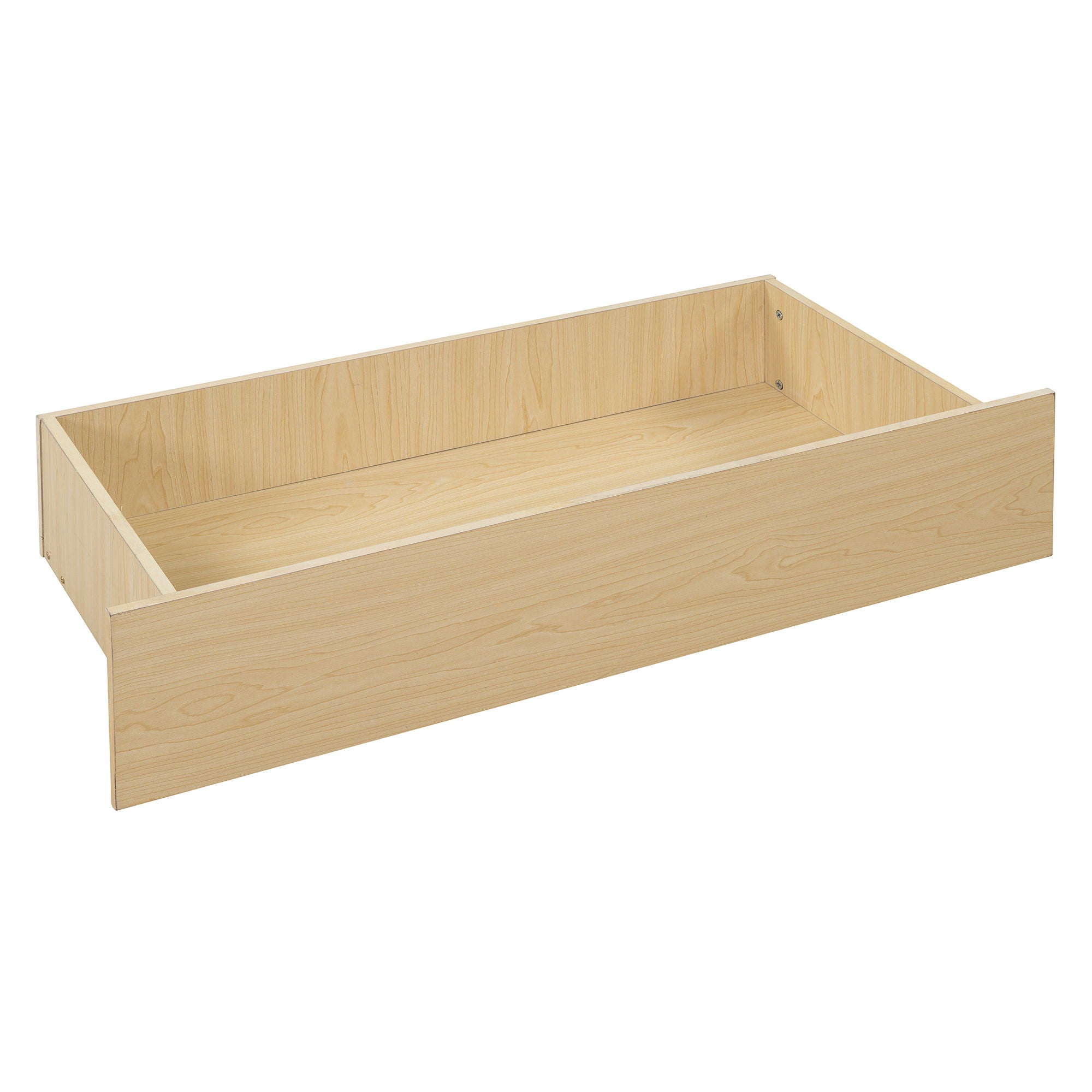 Daybed With Fence Guardrails And 2 Drawers, Split Into Independent Floor Bed & Daybed