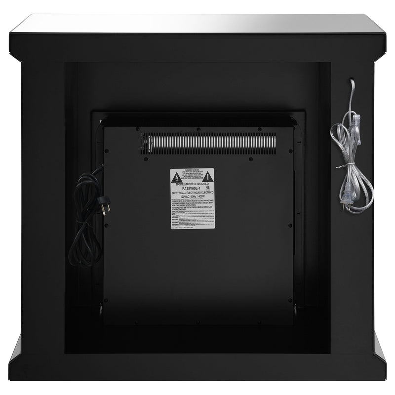 Lorelai Mirrored Freestanding Electric Fireplace Silver