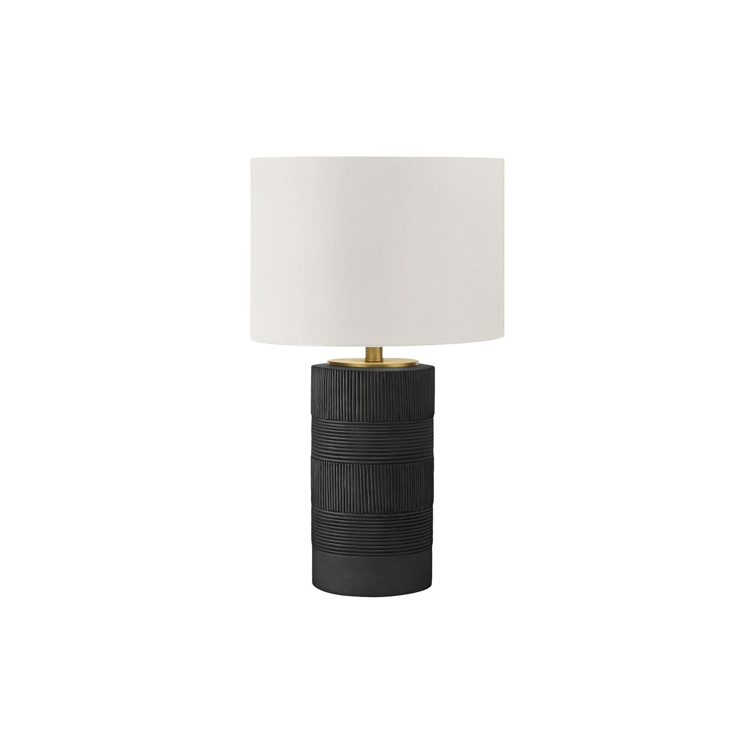 Table Lamp, Lighting, Resin, Contemporary - Black / Cream