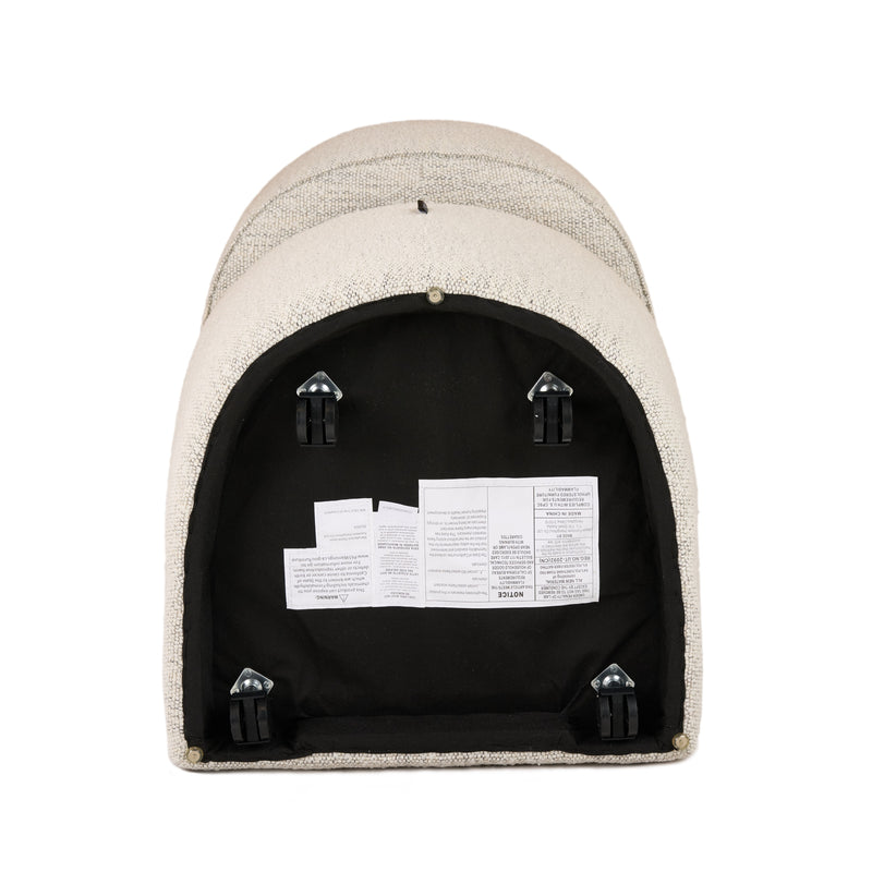 Modrest Angie - Modern Beige Fabric Dining Chair