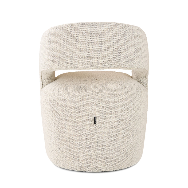 Modrest Angie - Modern Beige Fabric Dining Chair