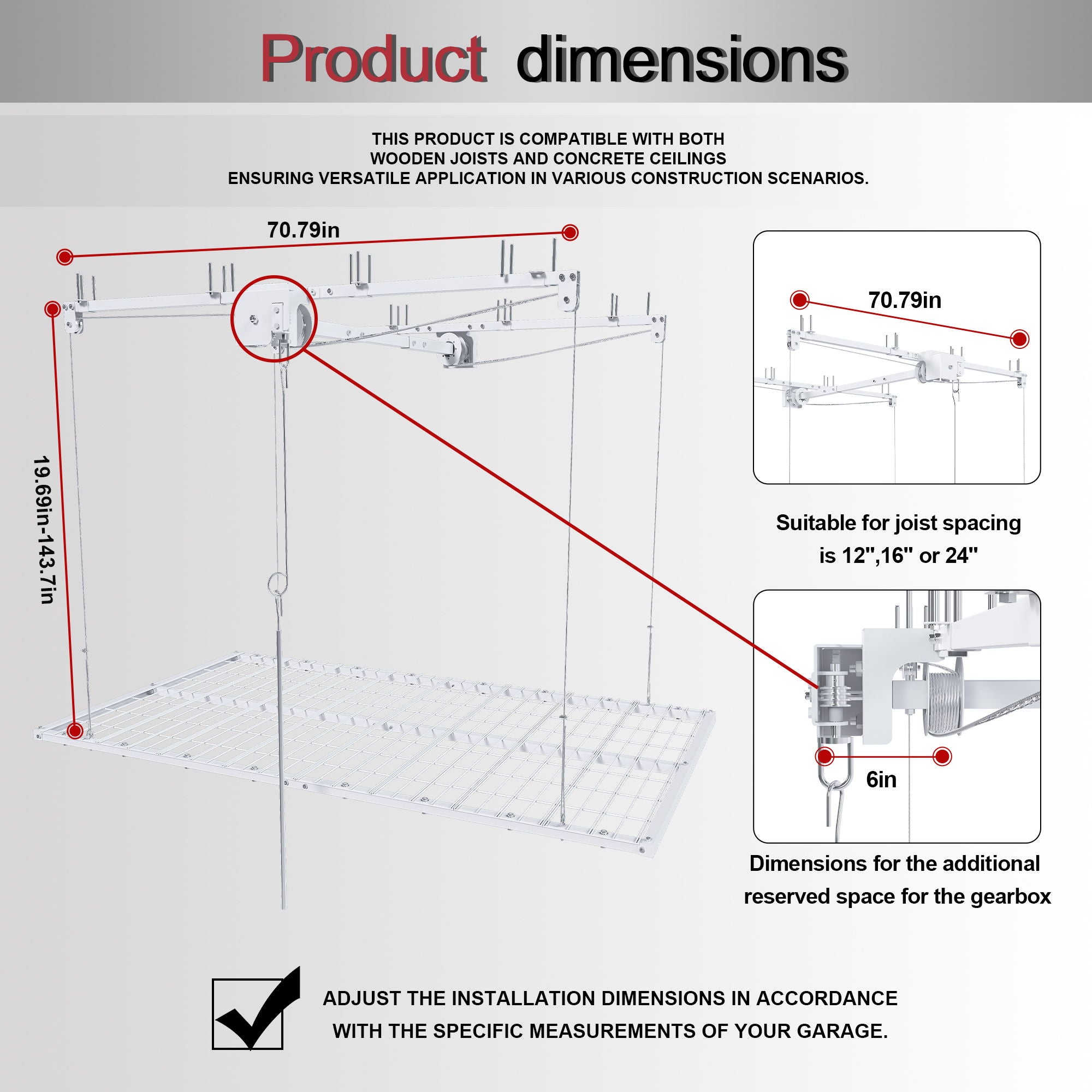 Overhead Garage Storage Rack