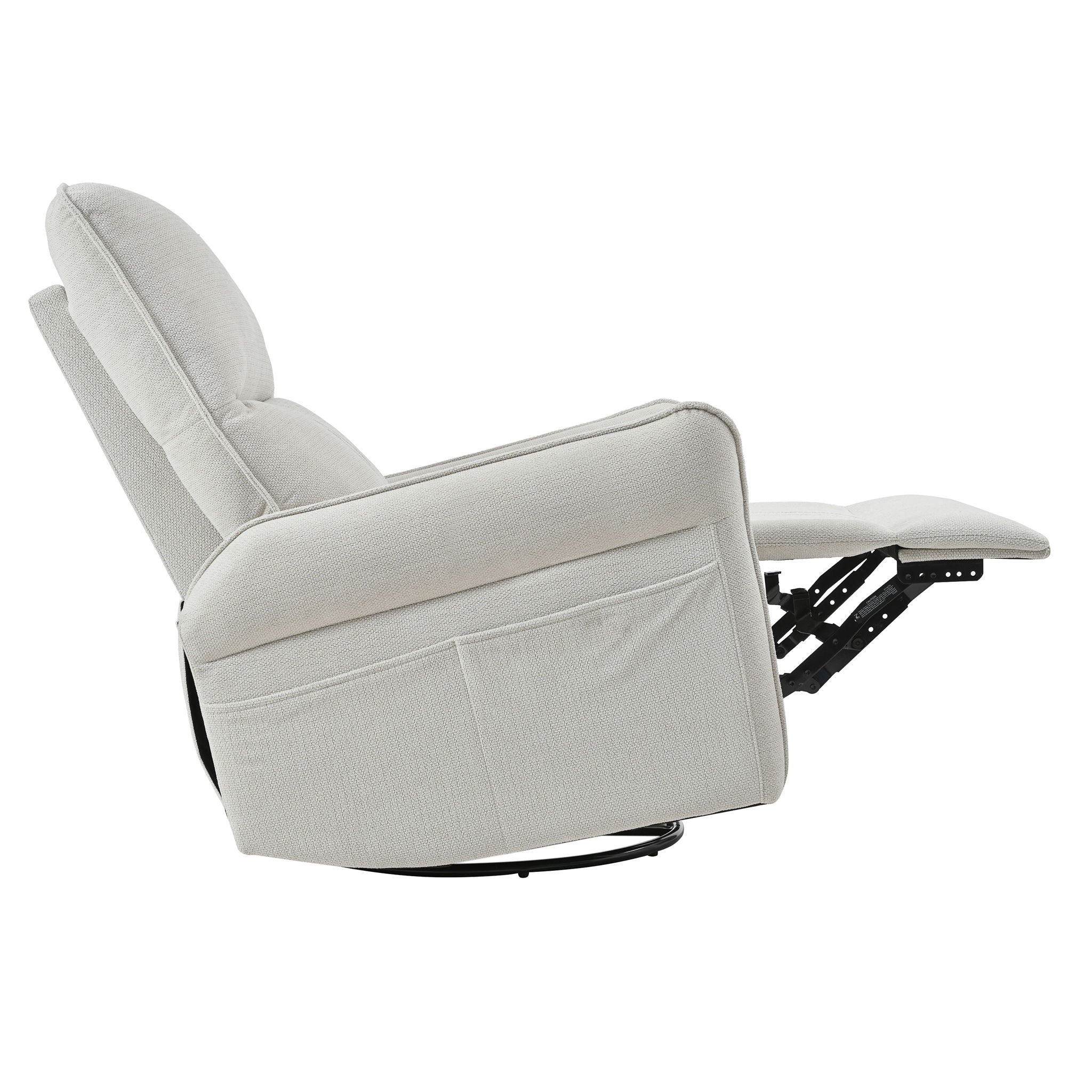 270° Power Swivel Rocker Glider Recliner Chair With USB Ports