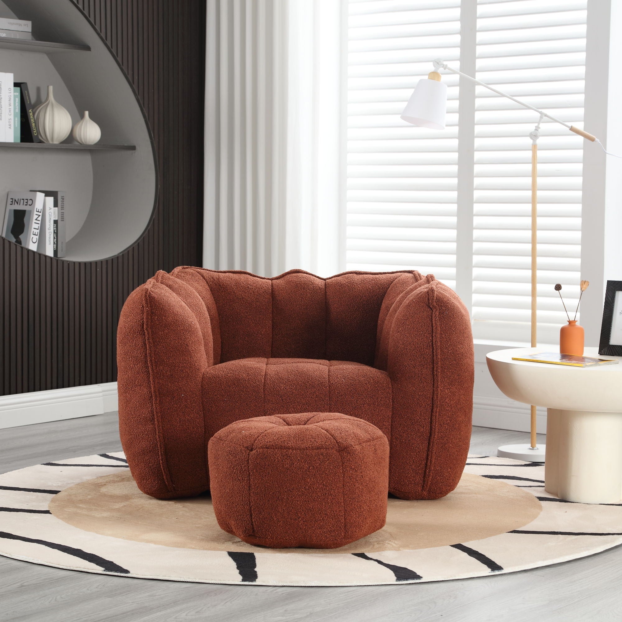 Soft Bean Bag Chair With High Resilient Foam