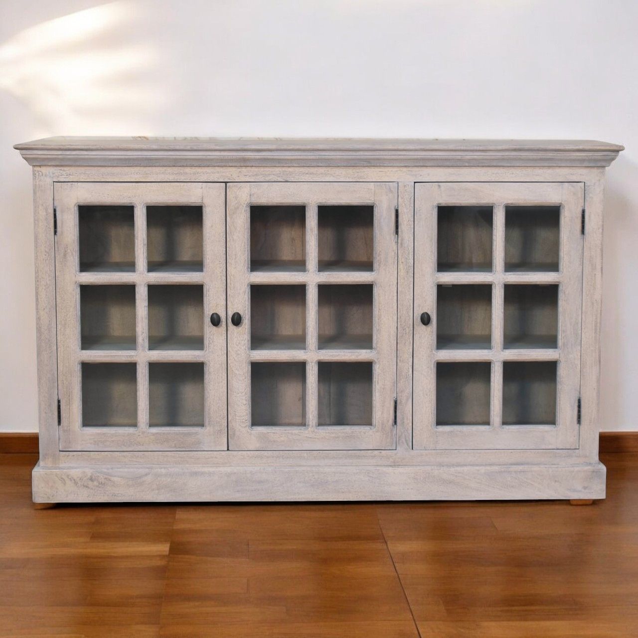 Triple Glazed Cabinet - Gray
