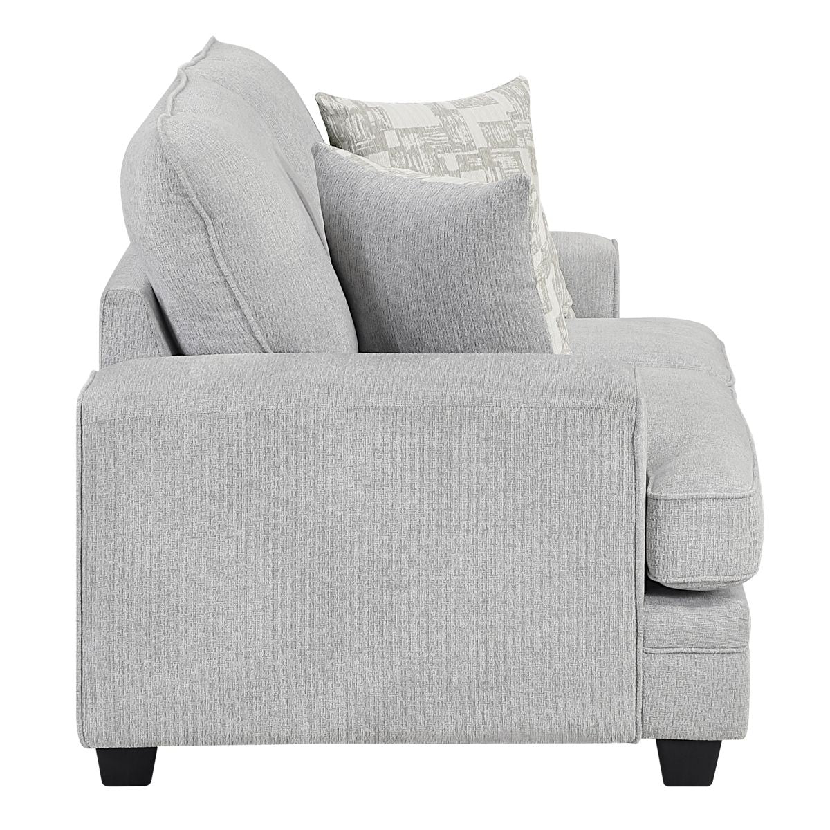 Sarah - Loveseat - Pearl Silver
