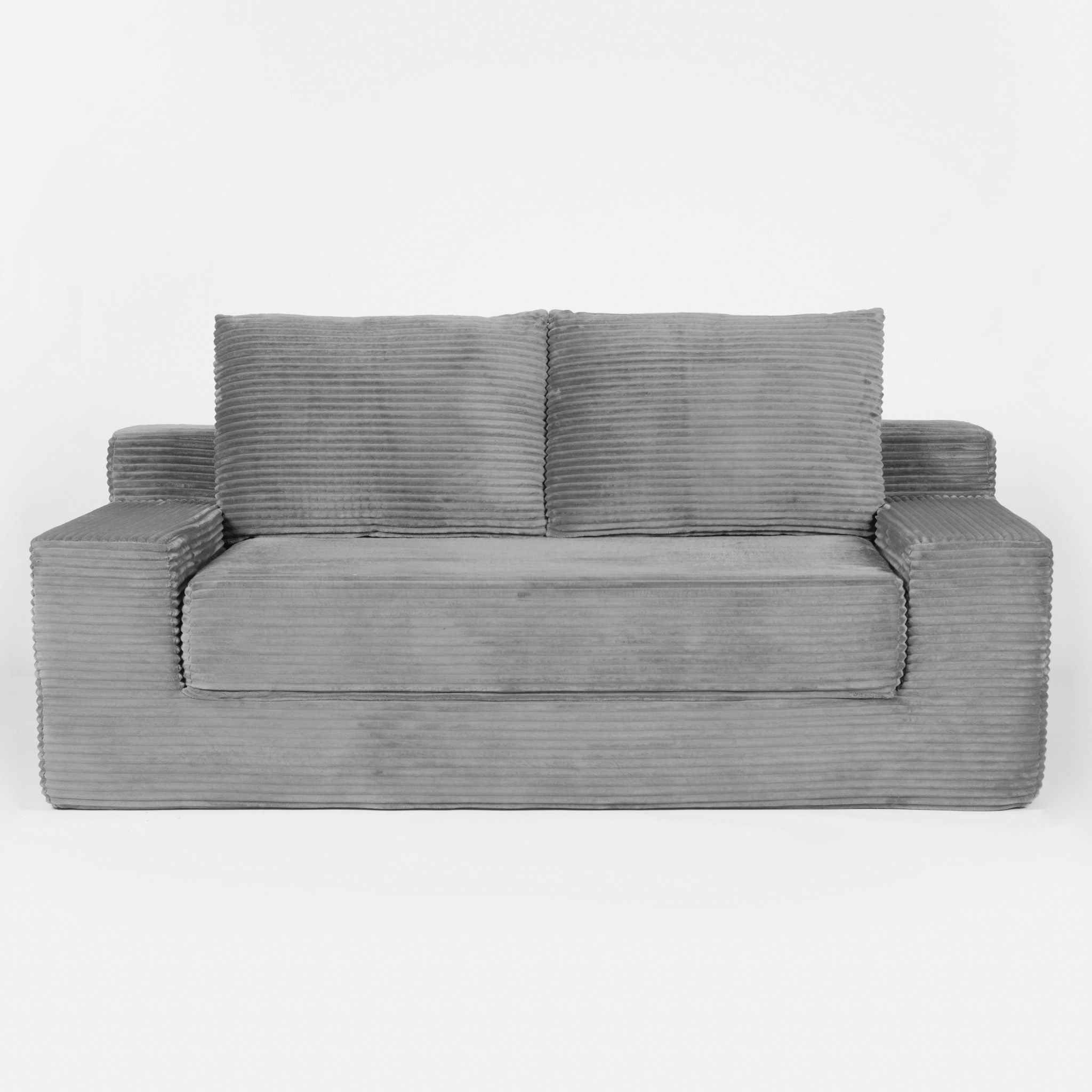 Comfortable Deep Seat Loveseat Sofa Bed, Reversible Cushion With Pillows