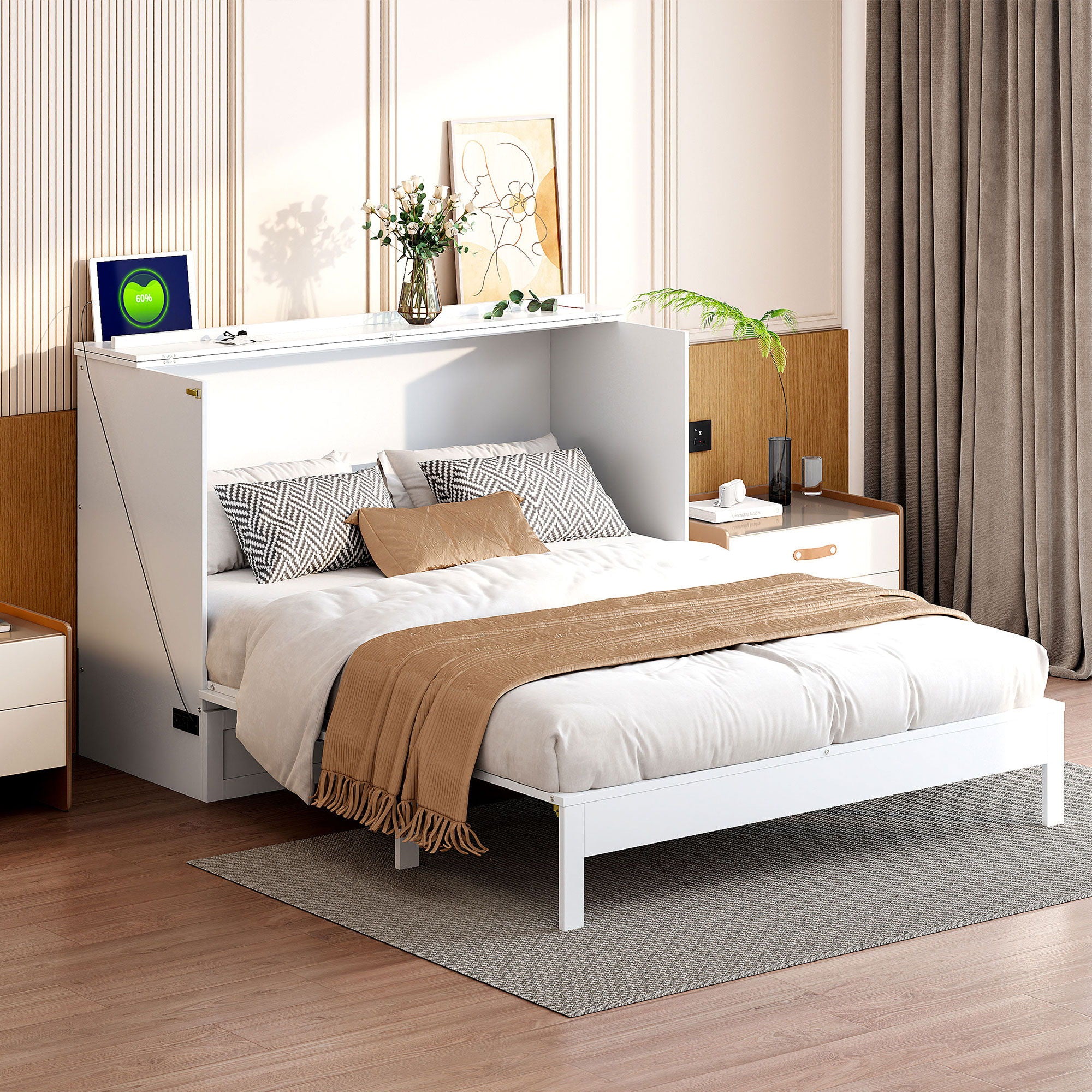 Murphy Bed With Large Drawers