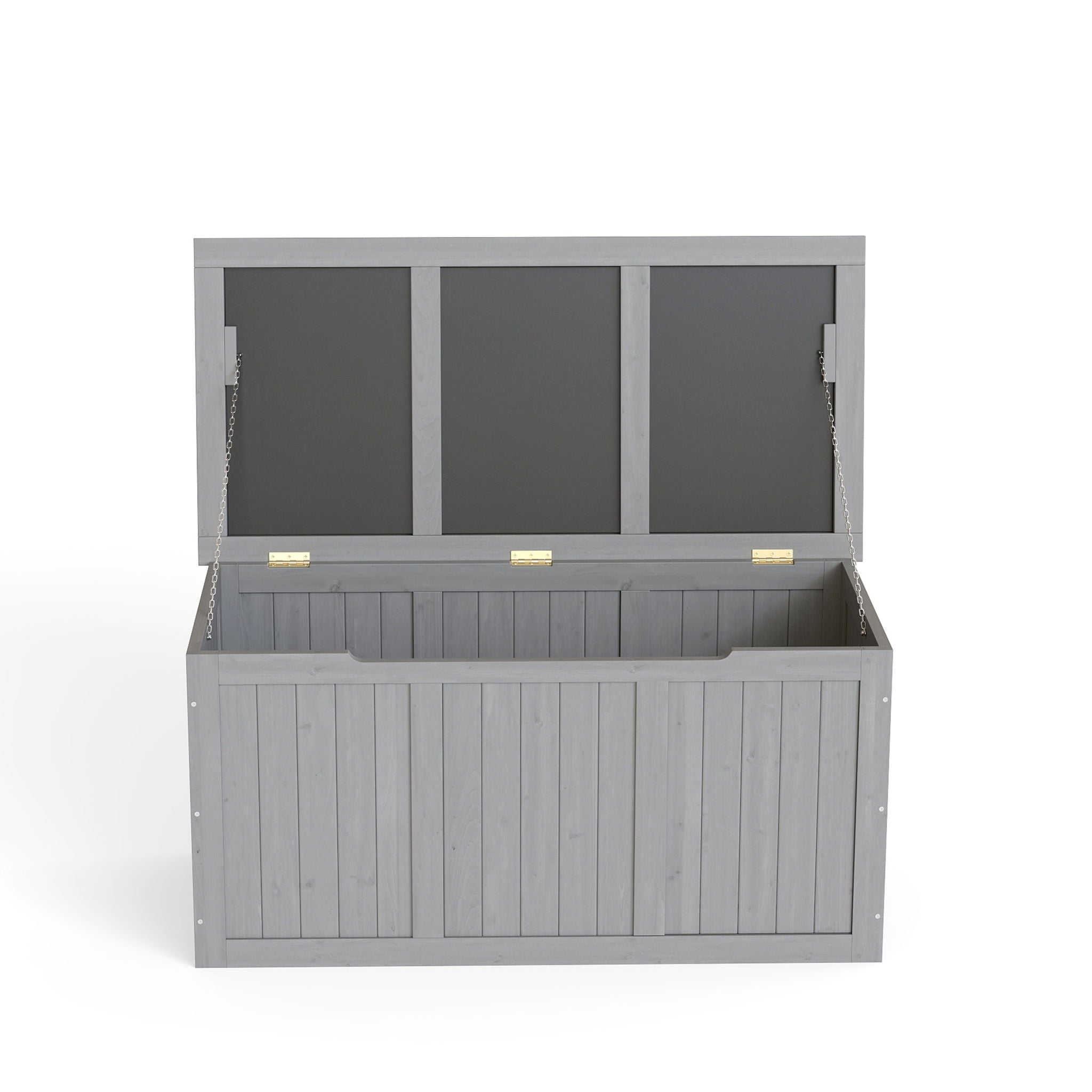 Outdoor Deck Box, Storage With Seat & Table Top