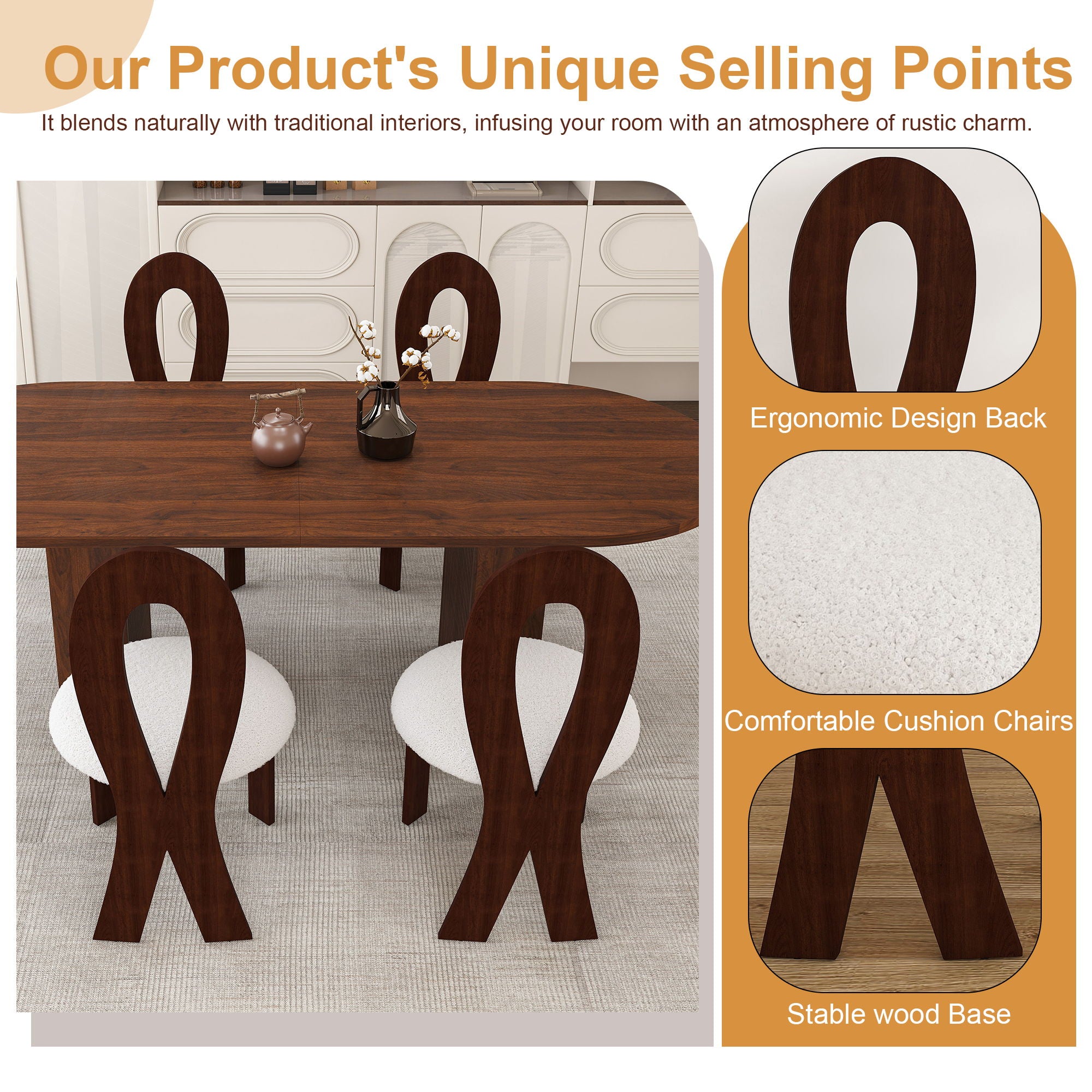 Modern Oval Dining Table With Chairs
