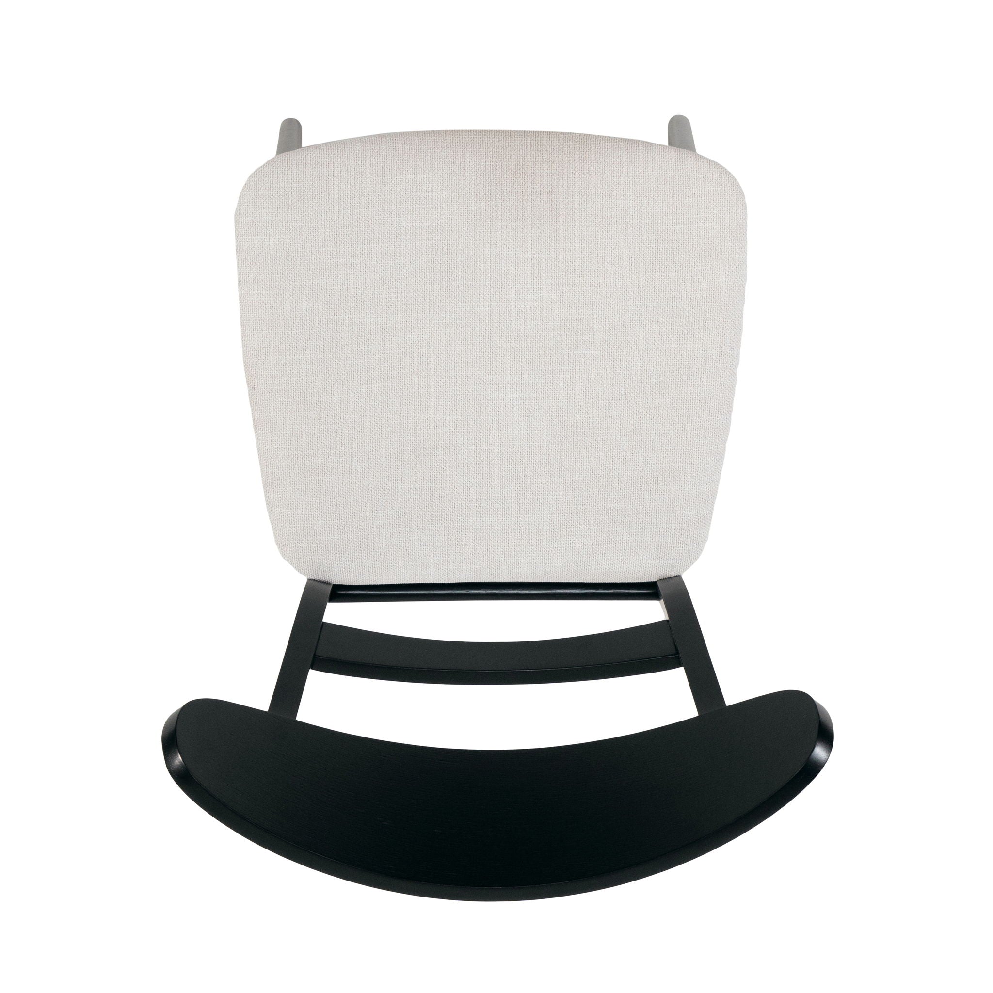 Dining Chairs With Upholstered Seat (Set of 2) - Black / Light Beige