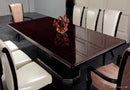 Supreme Luxury Ebony Veneer and Black Crocodile Dining Table