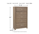 Culverbach Five Drawer Chest