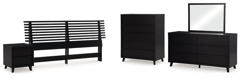 Danziar Black Bedroom Set