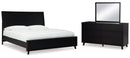 Danziar Black Bedroom Set