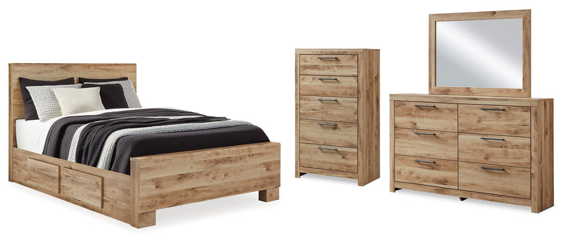 Hyanna Brwon Panel Bedroom Set