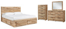 Hyanna Brown Panel Bedroom Set