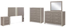 Surancha Grey Panel Bedroom Set