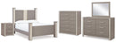 Surancha Grey Panel Bedroom Set