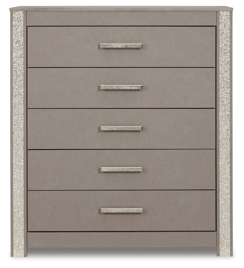 Surancha Grey Panel Bedroom Set