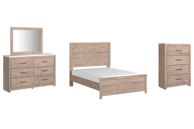 Senniberg Brown Panel Bedroom Set