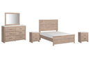 Senniberg Brown Panel Bedroom Set