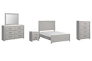Cottonburg Grey Panel Bedroom Set