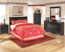 Huey Vineyard Black Sleigh Bedroom Set