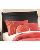Huey Vineyard Black Sleigh Bedroom Set