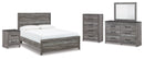 Bronyan Grey Panel Bedroom Set