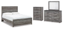 Bronyan Grey Panel Bedroom Set