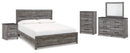 Bronyan Grey Panel Bedroom Set