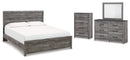 Bronyan Grey Panel Bedroom Set
