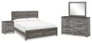 Bronyan Grey Panel Bedroom Set