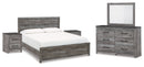 Bronyan Grey Panel Bedroom Set