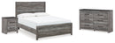 Bronyan Grey Panel Bedroom Set