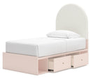 Wistenpine Upholstered Panel Bed with Storage