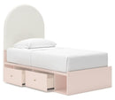 Wistenpine Upholstered Panel Bed with Storage