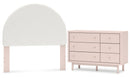 Wistenpine Pink Panel Bedroom Set