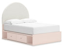 Wistenpine Upholstered Panel Bed with Storage