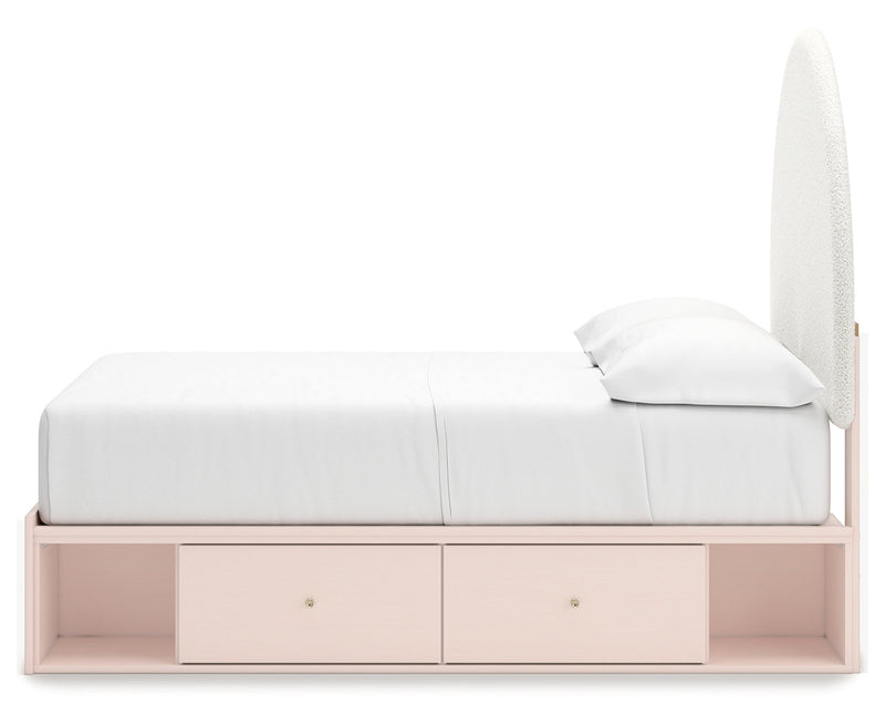 Wistenpine Upholstered Panel Bed with Storage