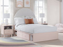 Wistenpine Upholstered Panel Bed with Storage