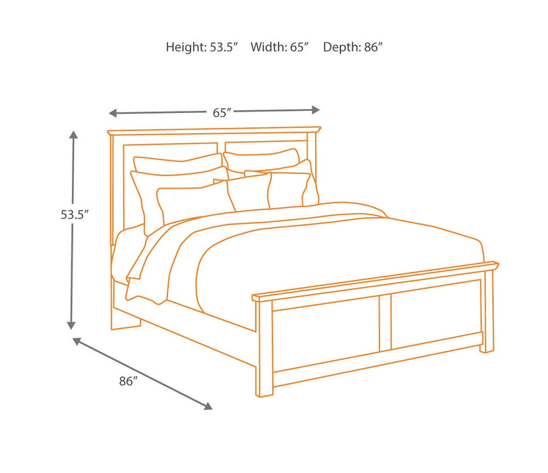 Maribel Black Panel Bedroom Set