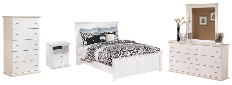 White Bostwick Shoals Panel Bedroom Set