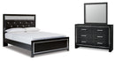 Kaydell Black Panel Bedroom Set