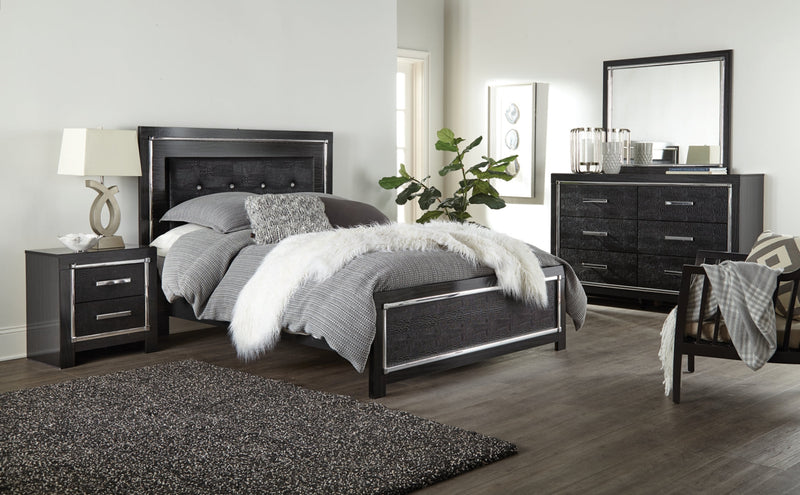 Kaydell Black Panel Bedroom Set
