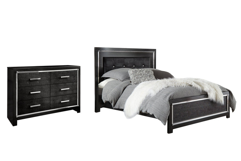 Kaydell Black Panel Bedroom Set