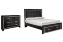 Kaydell Black Panel Bedroom Set